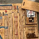Wooden Cribbage Wars Board Game