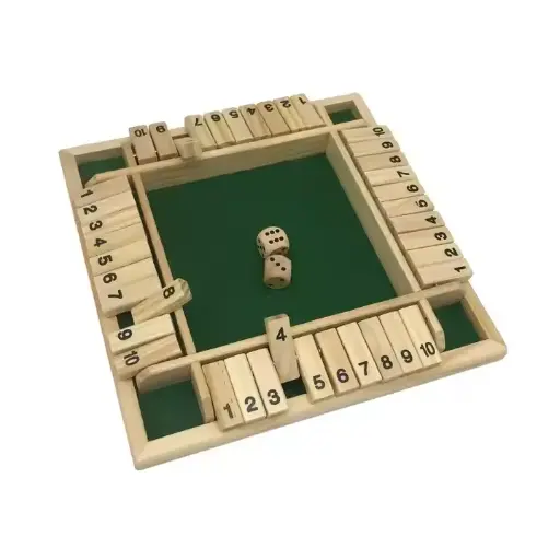 4 Player Shut the Box Board Game