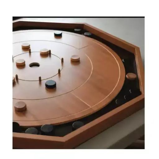 Handmade Wooden Crokinole Board Game